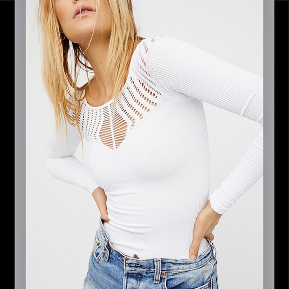 Free People Tops - NWOT Free People Cut Out Neck long sleeve